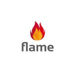 Flame Logo – Abstract Illustrated Fire Flame